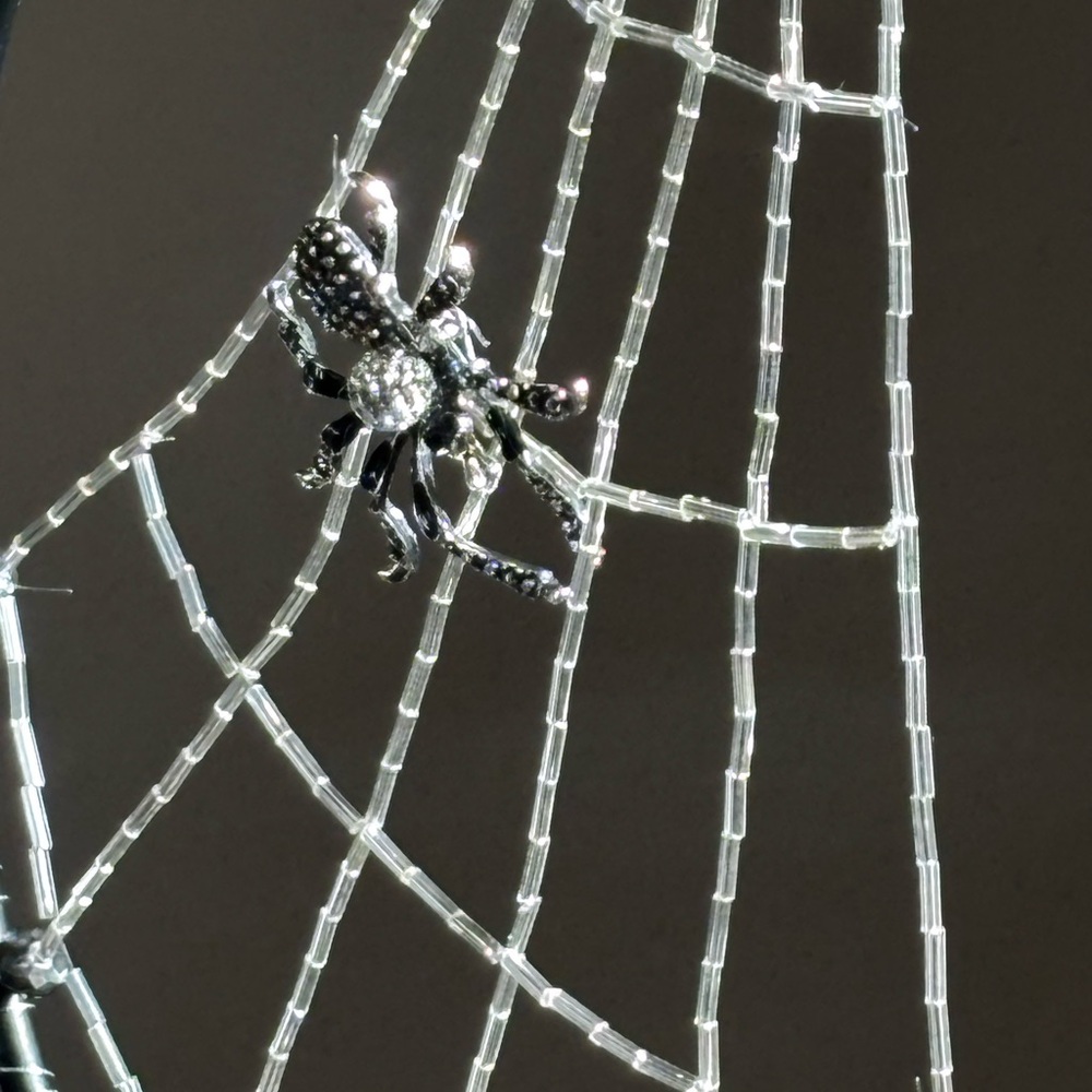 Gothic Spider Web Suncatcher Handmade - Picture 7 of 13